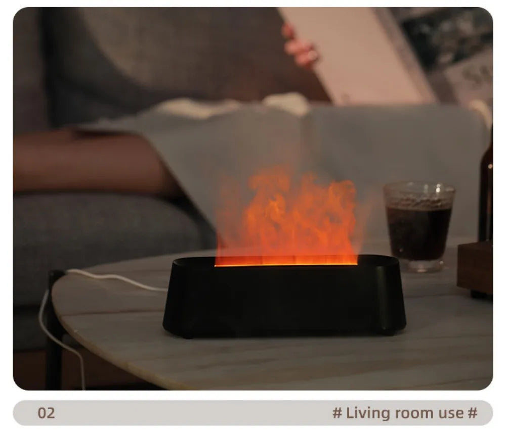 Flame Simulation Aromatherapy Diffuser