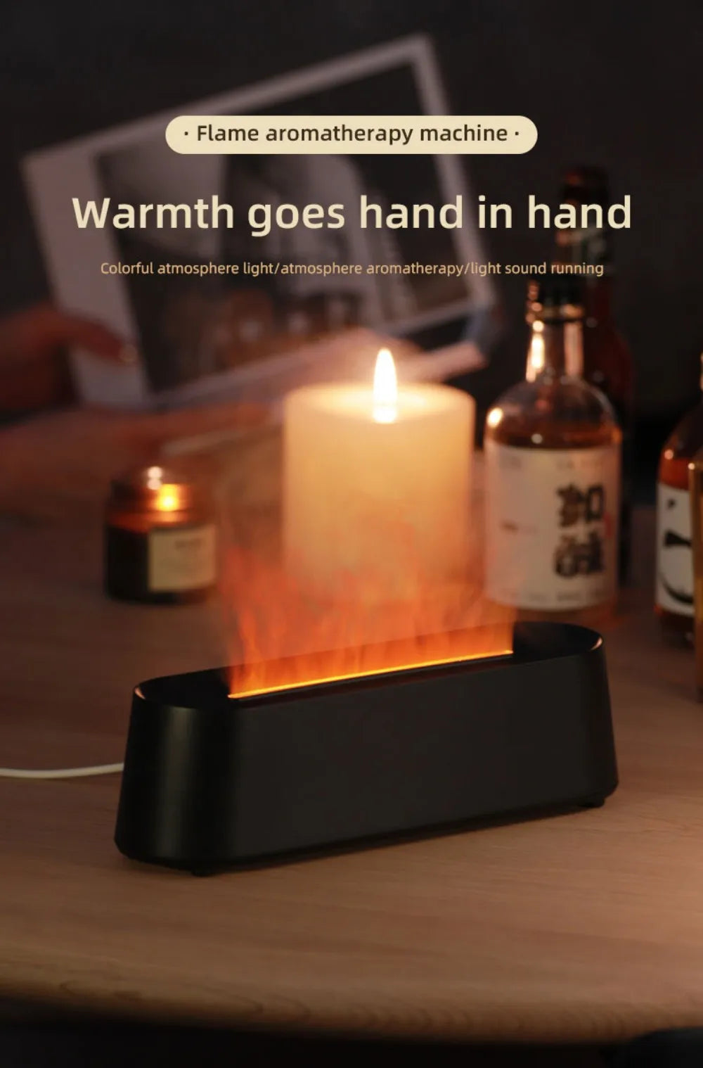 Flame Simulation Aromatherapy Diffuser