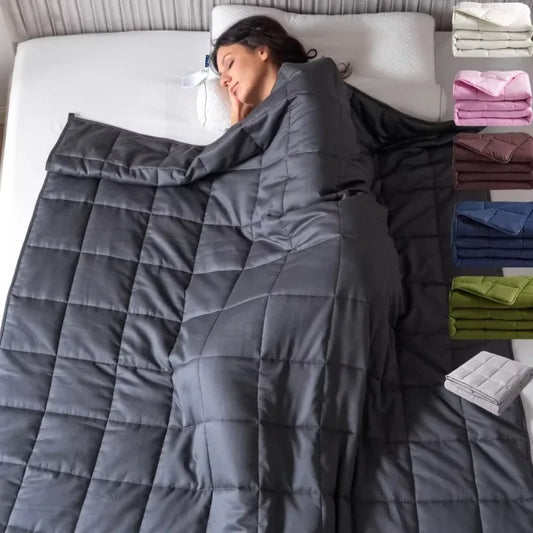 15lbs Weighted Blanket - Gravity Comfort Wrapped in Cotton