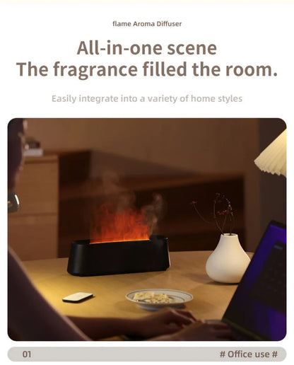 Flame Simulation Aromatherapy Diffuser