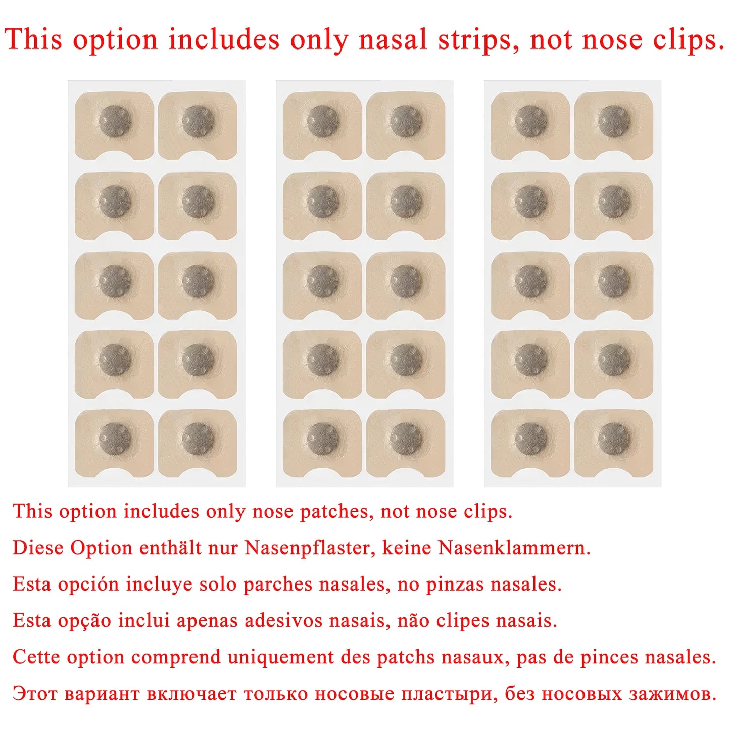 Nasal Dilators Starter Kit Magnetic Nose Strips 30 Days/Box