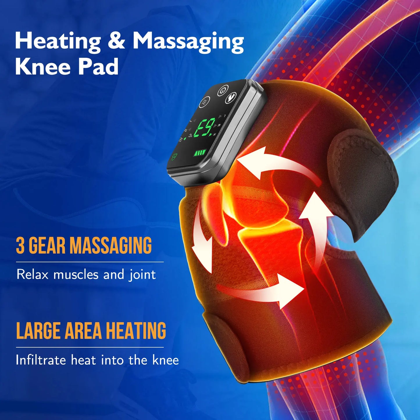 Thermal Massaging Knee Pad
