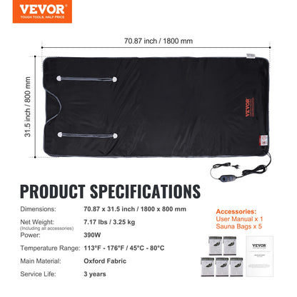 Portable Far Infrared Sauna Blanket