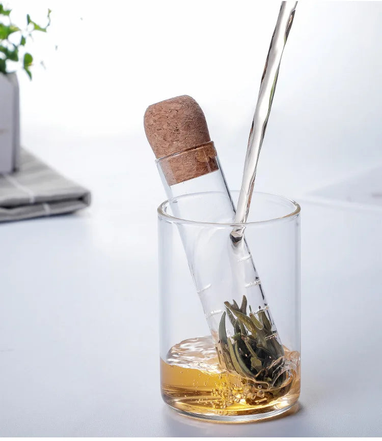 Glass Tea Infuser Pipe