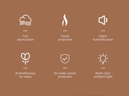 Flame Simulation Aromatherapy Diffuser