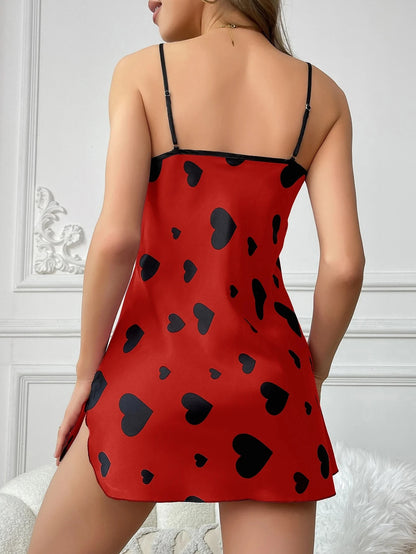 V-neck slip nightdress