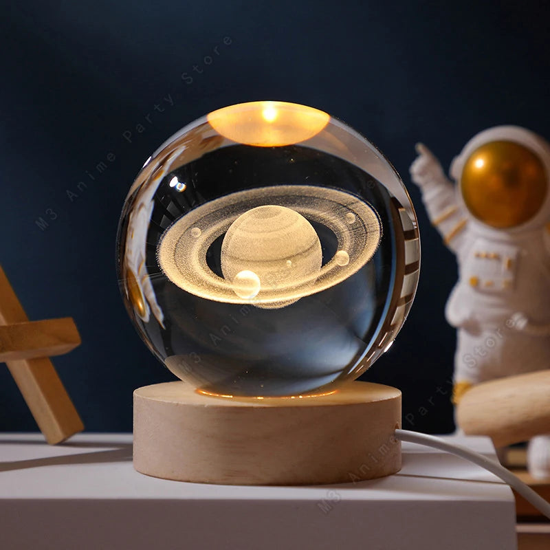 3D Crystal Ball Night Light