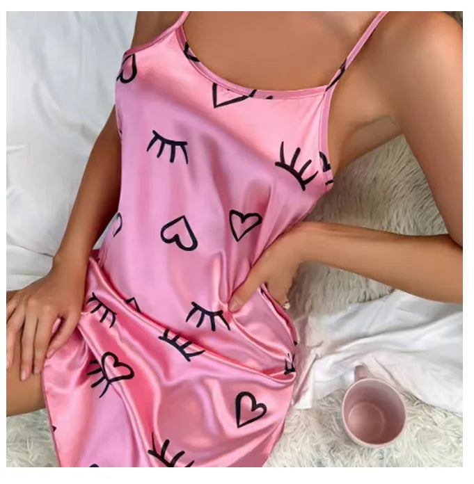 Scoop Neck Criss Cross Back Nightgown