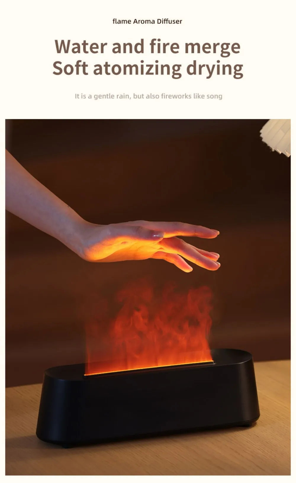 Flame Simulation Aromatherapy Diffuser