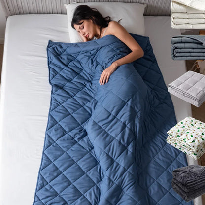 15lbs Weighted Blanket - Gravity Comfort Wrapped in Cotton